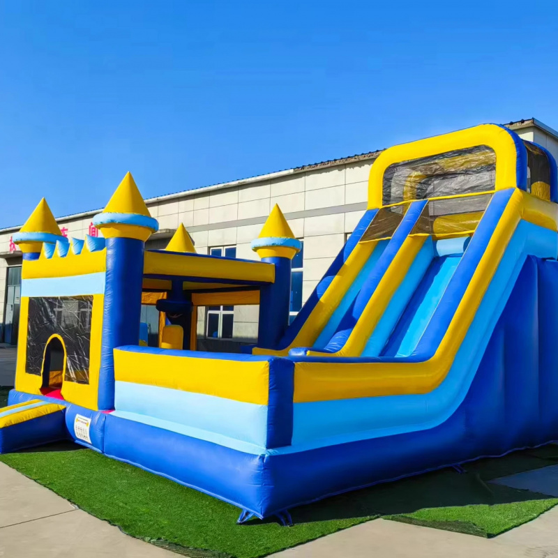 Water Slide Inflatable - Profesjonalny dmuchany zamek 4w1 z zjeżdżalnią