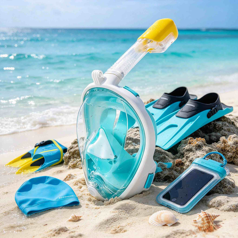 Snorkel Mask Full Face - Maska do nurkowania z powietrznym systemem