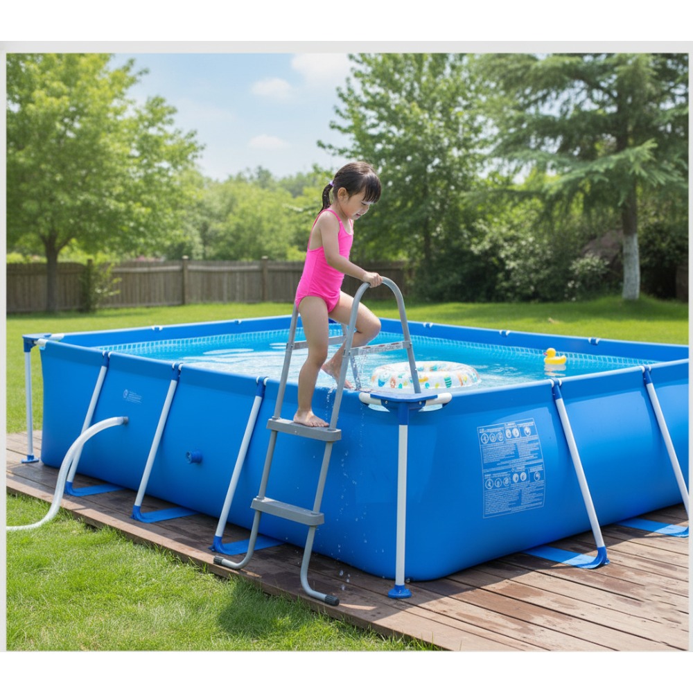 Pool Ladder Above Ground - Wzmocniona drabinka do basenu z pogrubionymi,