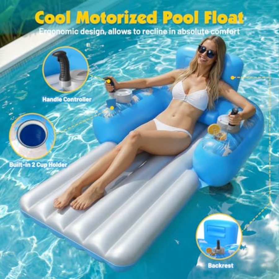 Nadmuchiwane, napędzane silnik – Pool Lounger Inflatable recenzja i cena