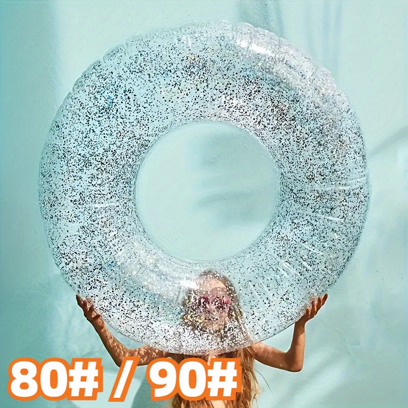 Duży, przezroczysty, dmuchany  – Pool Float Ring Inflatable recenzja i cena