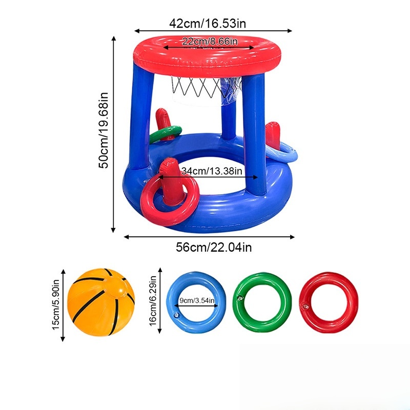 Nadmuchiwany zestaw do koszykó – Pool Float Ring Inflatable recenzja i cena