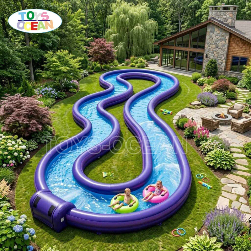 Komercyjna dmuchana rzeka leni – Water Slide Inflatable recenzja i cena
