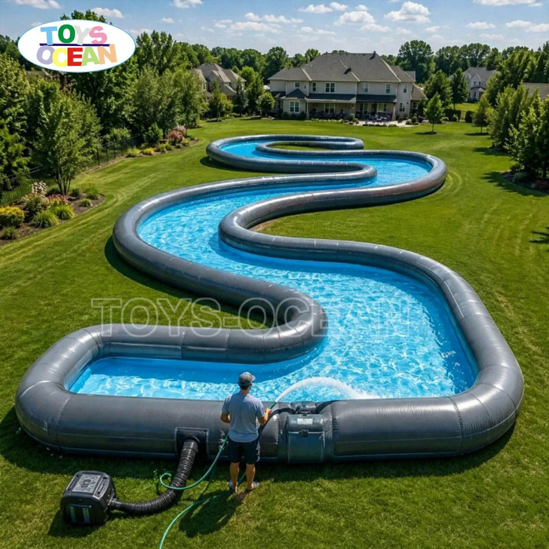 Komercyjna dmuchana rzeka leni – Water Slide Inflatable recenzja i cena