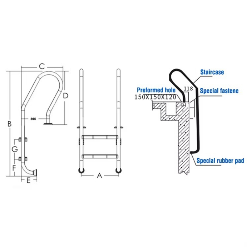 Drabinka ze stali nierdzewnej  – Pool Ladder Above Ground recenzja i cena